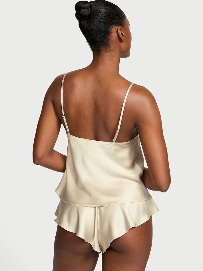 Атласный комплект Satin Rose Cami Shorts Set Victoria's Secret