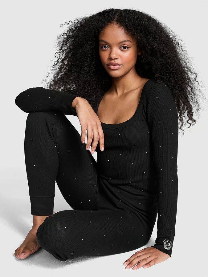 Термо пижама с штанами Bling Thermal Long PJ Set Victoria's Secret