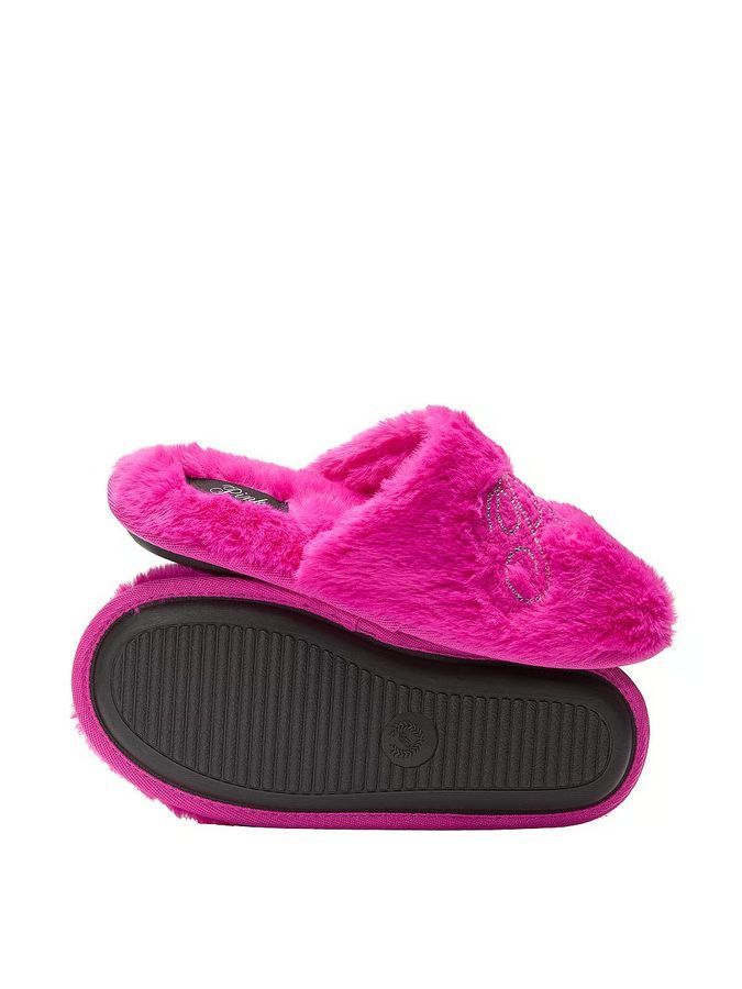 Тапочки Faux Fur Slippers PINK