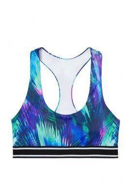 Купальний Топ со Спортивной Полоской PINK