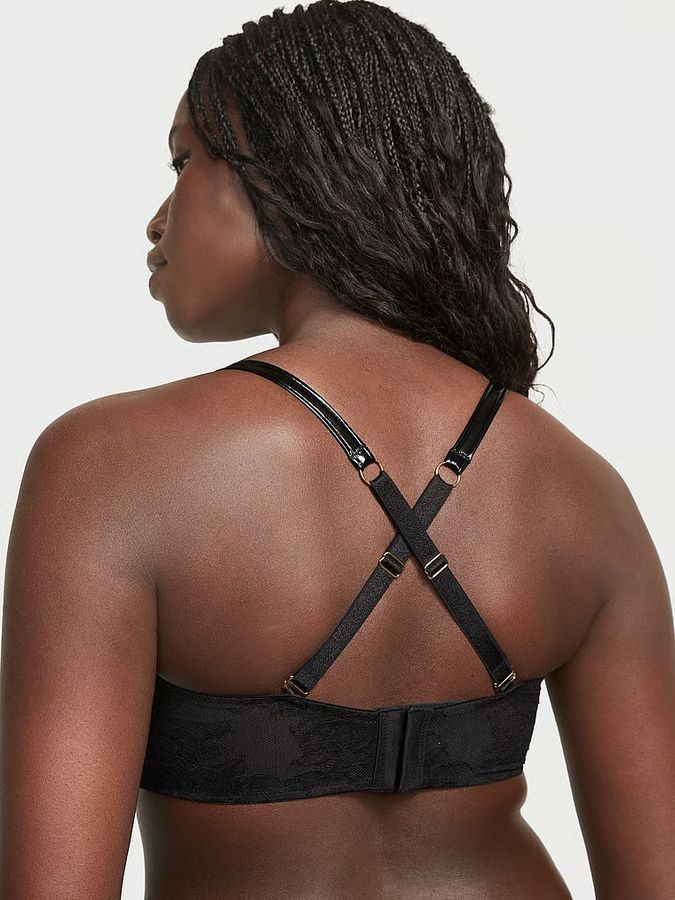 Бюстгальтер балконет зі штучної лакованої шкіри Faux Leather Very Sexy Victoria's Secret