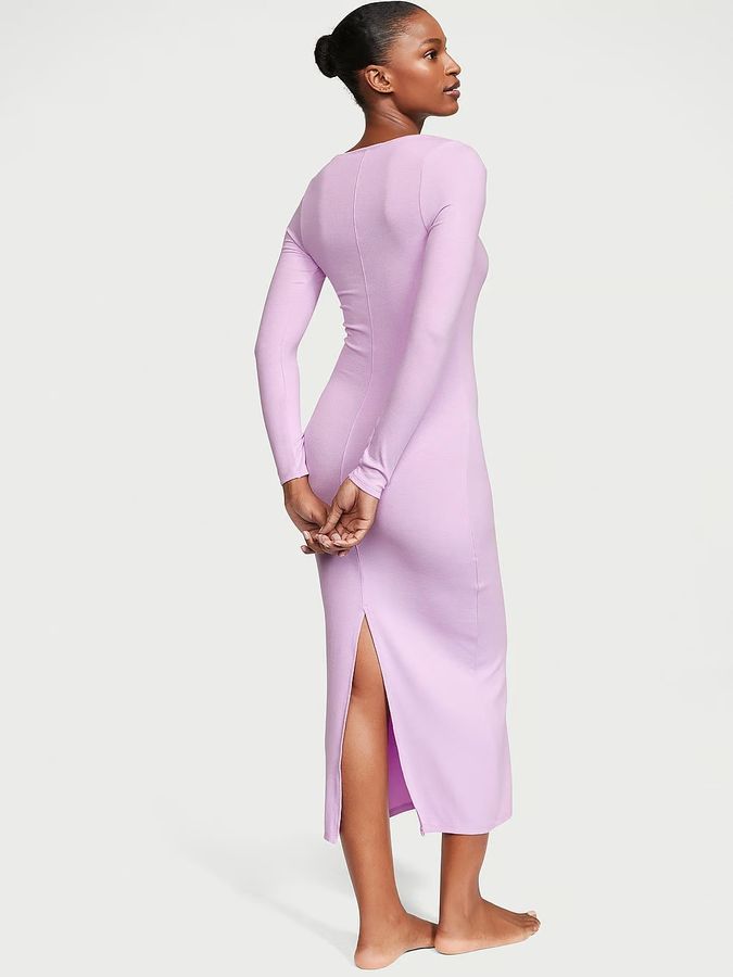 Ночная сорочка Ribbed Modal Long Slip Dress Victoria's Secret
