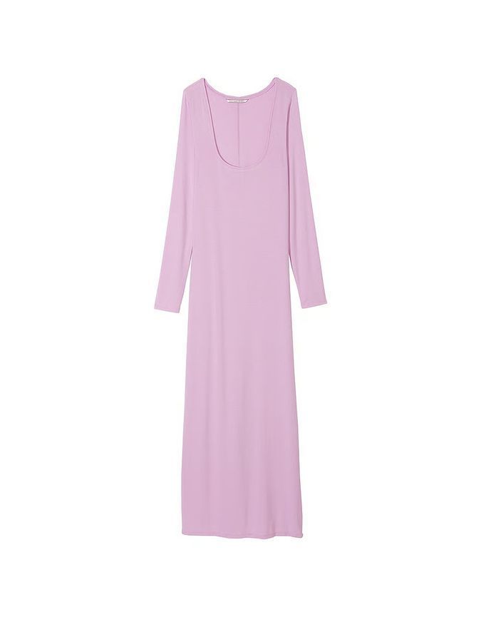 Ночная сорочка Ribbed Modal Long Slip Dress Victoria's Secret