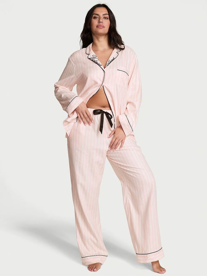 Пижама с штанами Flannel Long PJ Set Victoria's Secret