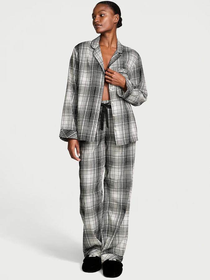 Пижама с штанами Flannel Long PJ Set Victoria's Secret