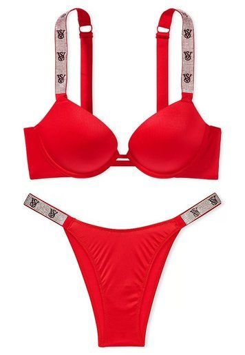 Комплект Бюстгальтер пуш-ап & Трусики VS Shine Victoria's Secret